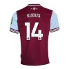 Camiseta de fútbol West Ham United Kudus 14 Primera Equipación 2024-25 - Hombre